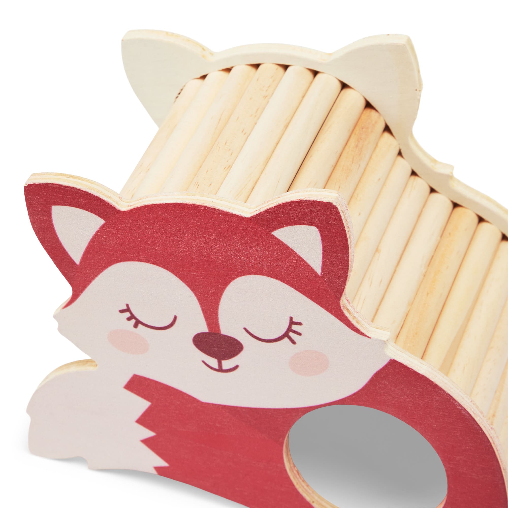 EveryYay Fox Wooden Hideawy for Small Animals