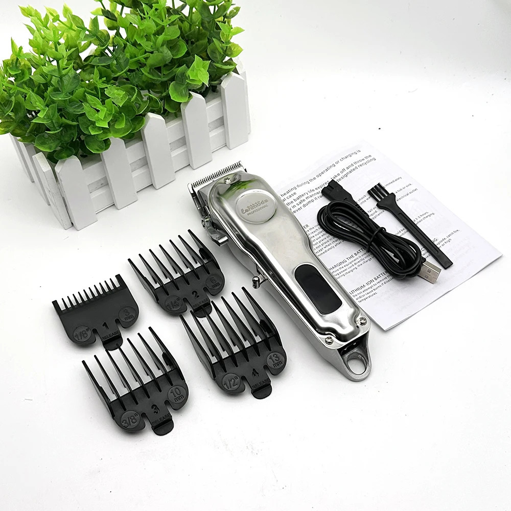 Professional Dog Hair Clipper All Metal Rechargeable Pet Trimmer Cat Shaver Cutting Machine Puppy Grooming Haircut Low Noice 241125