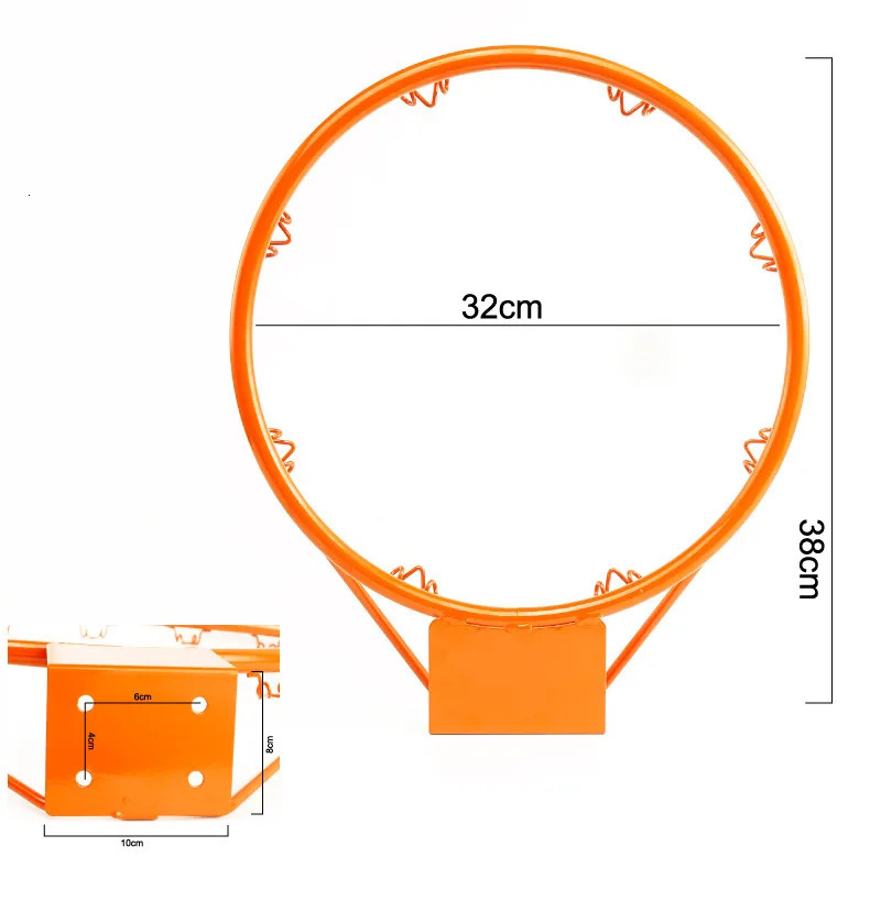 32cm Hanging Basketball Wall Mounted Goal Hoop Rim Net Sport Indoor And Outdoor Basket 241120