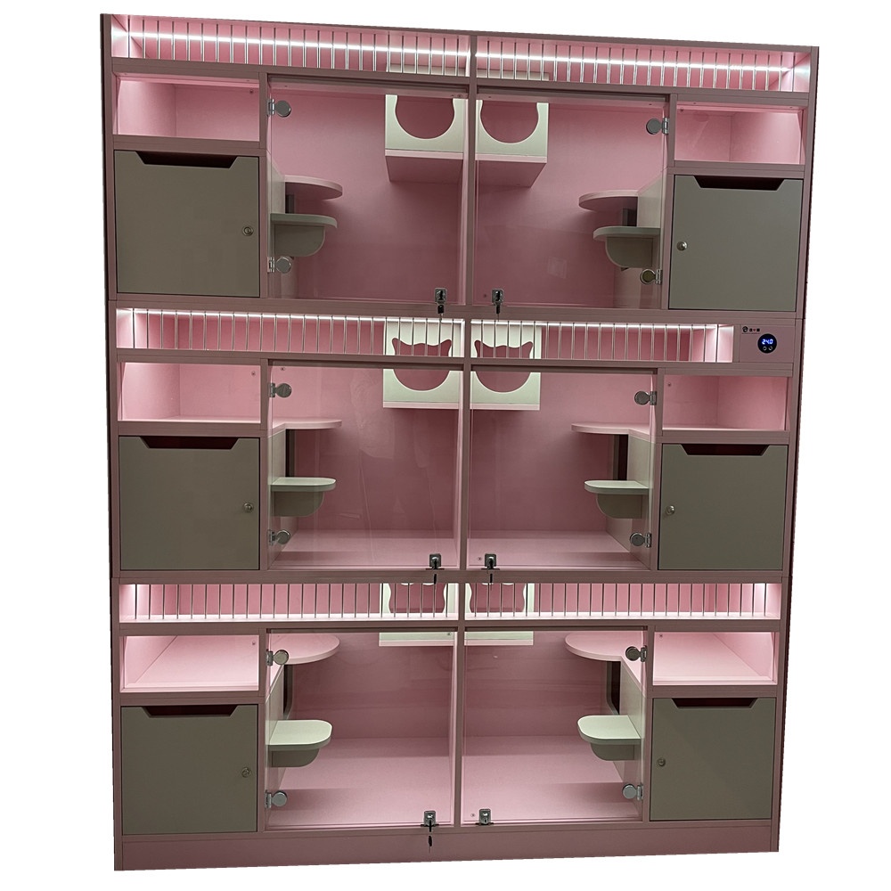 Hot Luxury 3-Layer Cat Cage Customizable Household Wooden Furniture for Cat House & Scratching Villa for Pet Owners