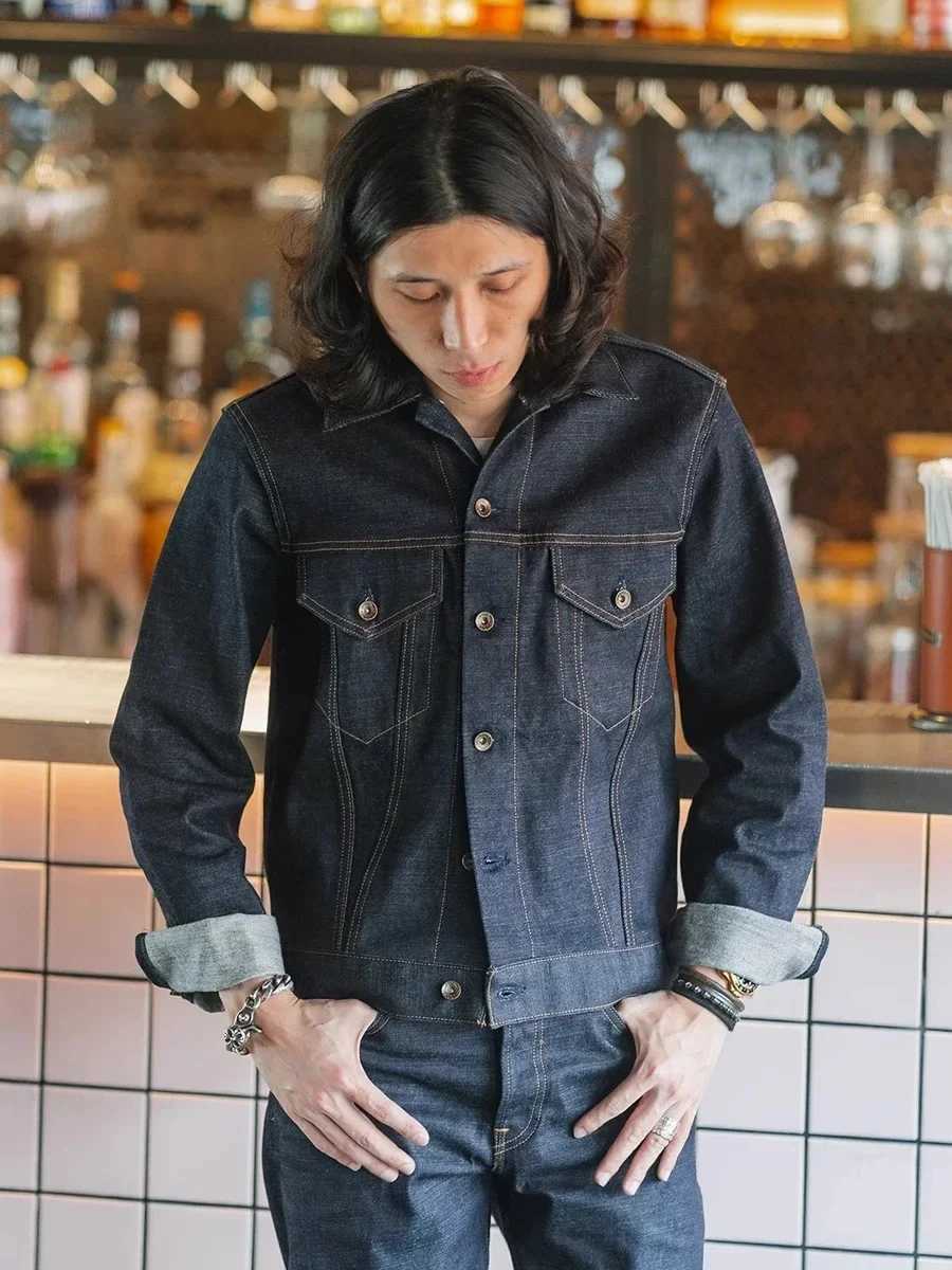 Non inventory Type 3 Selvedge denim fabric truck jacket mens denim jacket 557XX 70505 W241125