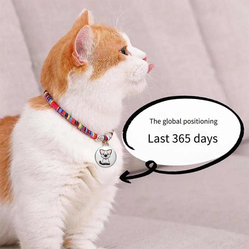 Wholesale Pet Anti-lost Device Worldwide Locator Key Finder APP Control Waterproof Mini Pet Cat Dog GPS Tracker Tag