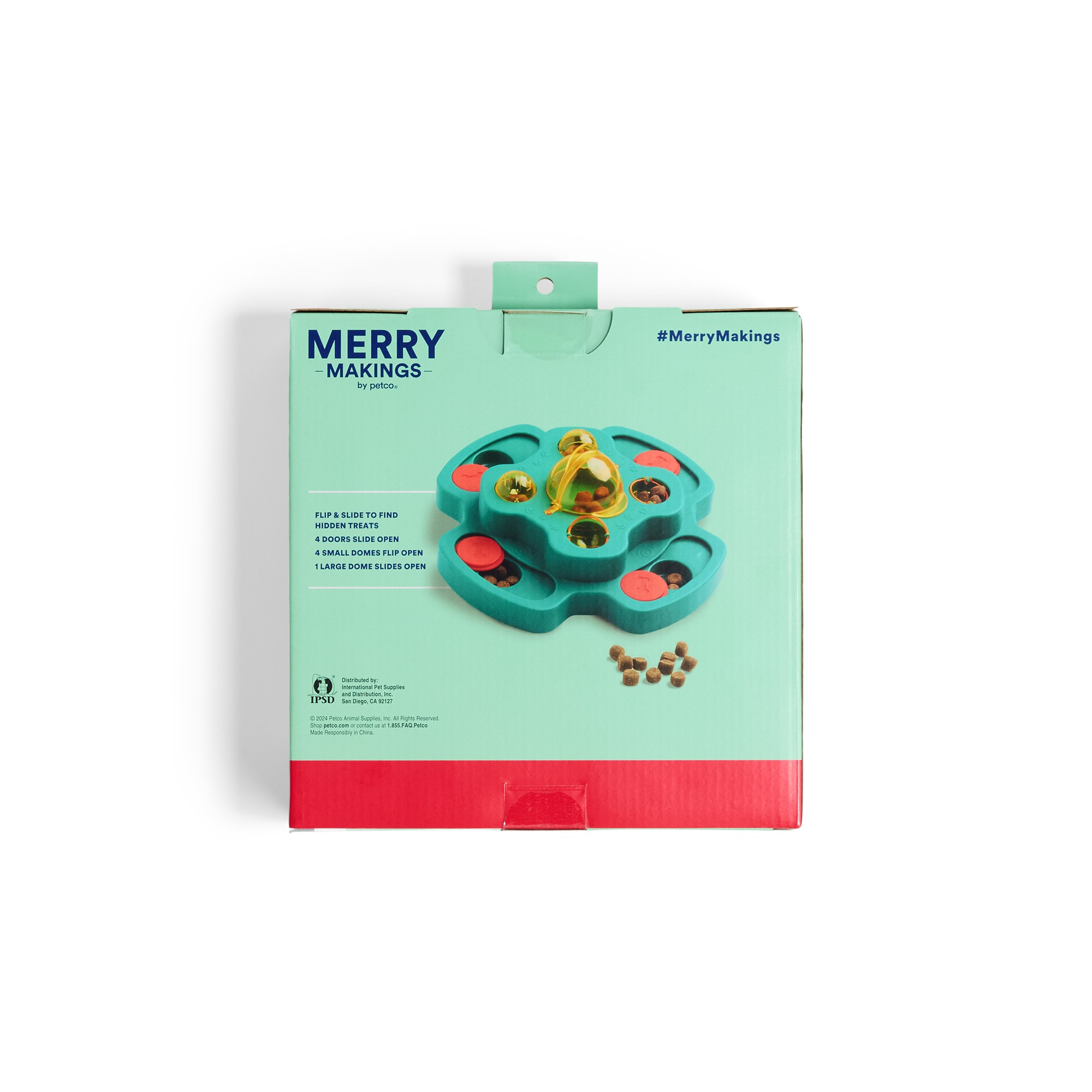 Merry Makings Holiday Puzzle Dog Toy, Small