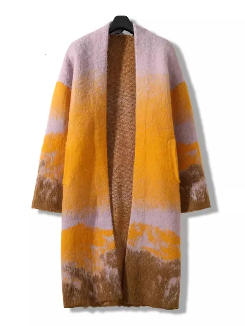 Winter Autumn Women Sweater Loose Cardigan Long Sleeve Warm Coat Female YoYiKamomo 241112
