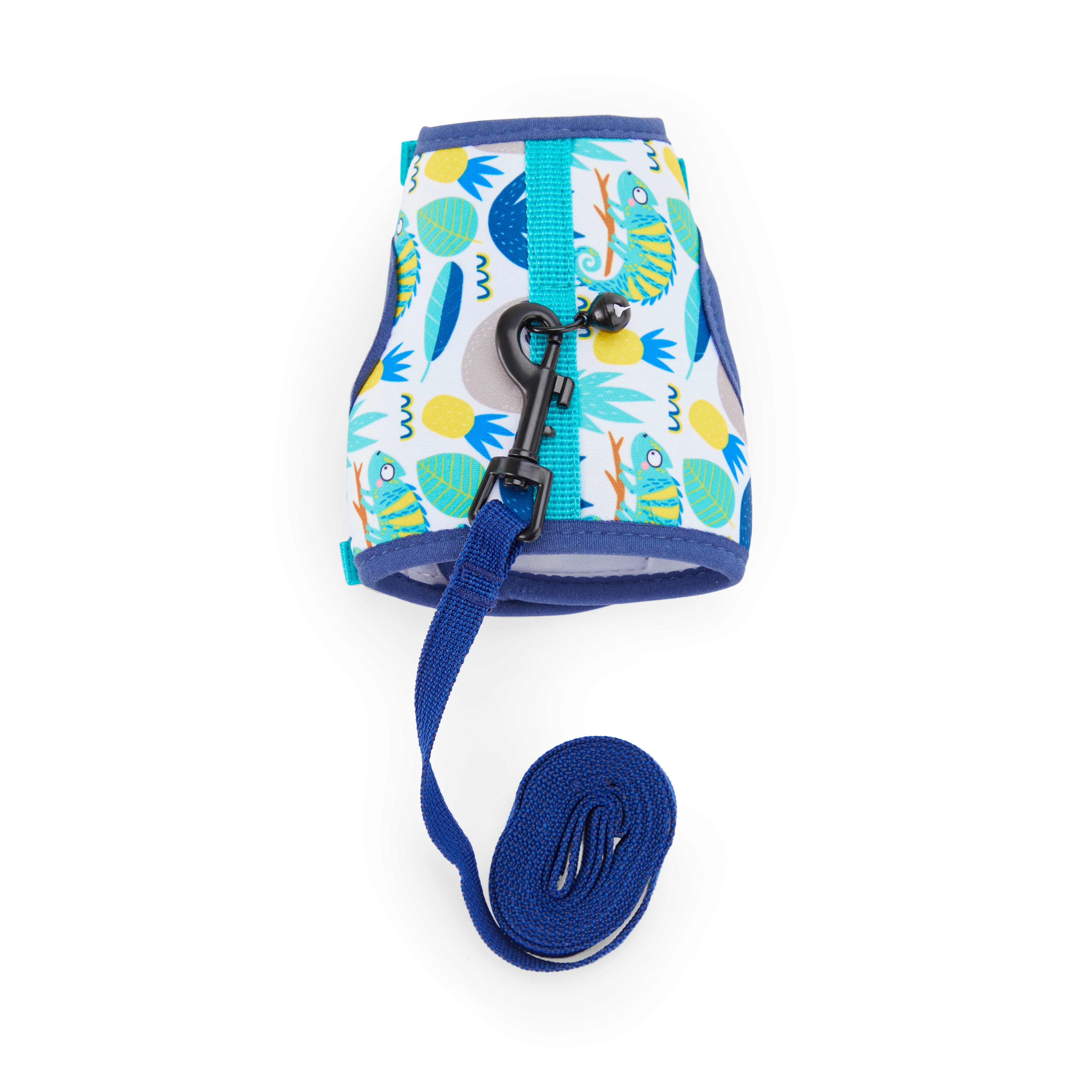 EveryYay Wear With Flair Jungle-Print Ferret Harness and Leash, Medium