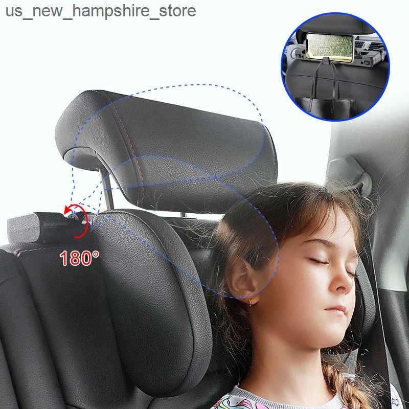Seat Cushions Car Seat Headrest Pillow Adjustable Head Support Pillow Car Interior U Shaped Pillow Travel Sleeping Cushion for Kids Adults J241125