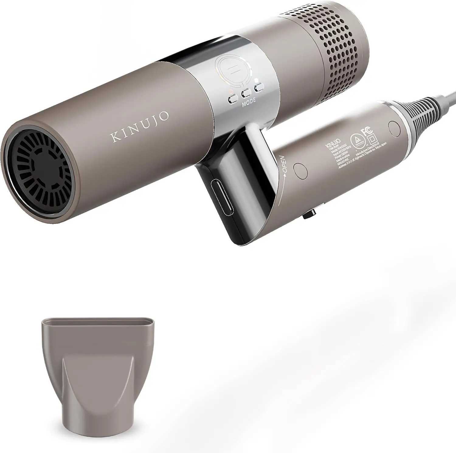 Infrared hair dryer professional hair dryer fourth generation brushless DC motor fast drying low noise light noise foldable W241125