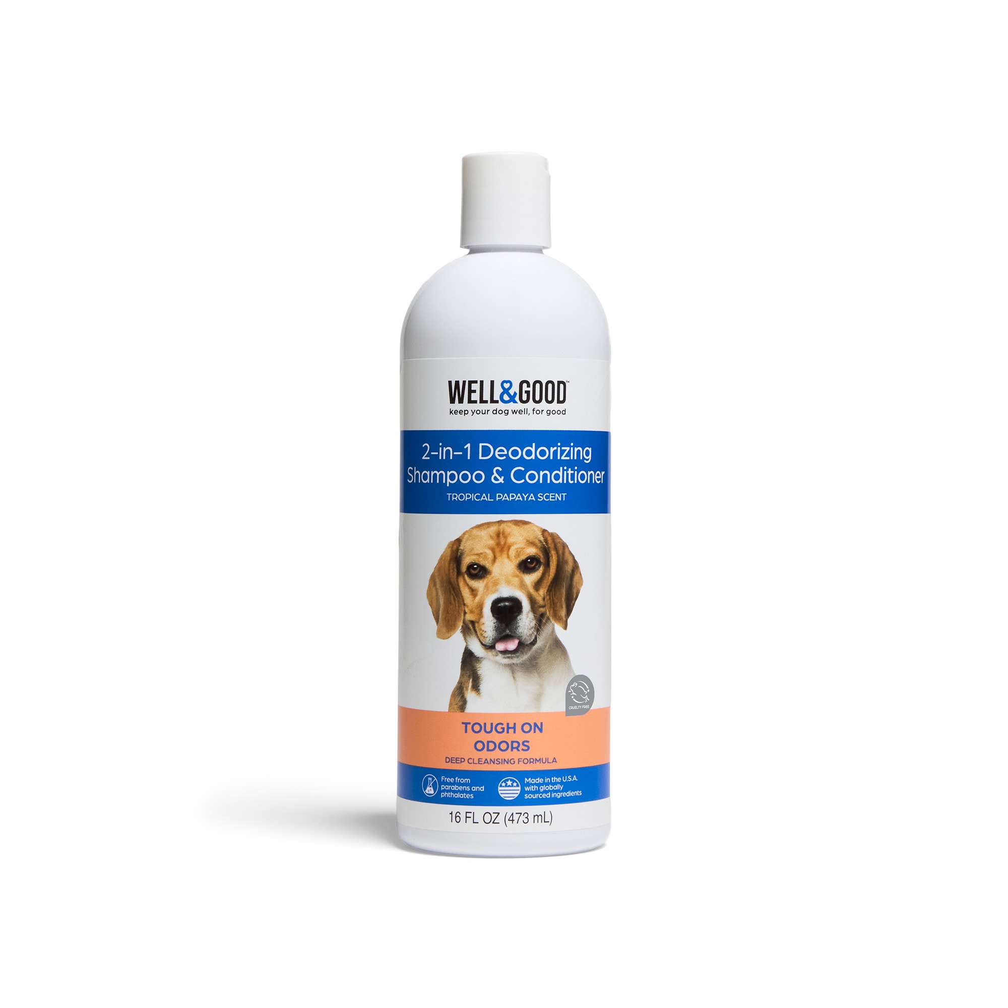 Well & Good 2-in-1 Deoderizing Dog Shampoo & Conditioner, 16 fl. oz.