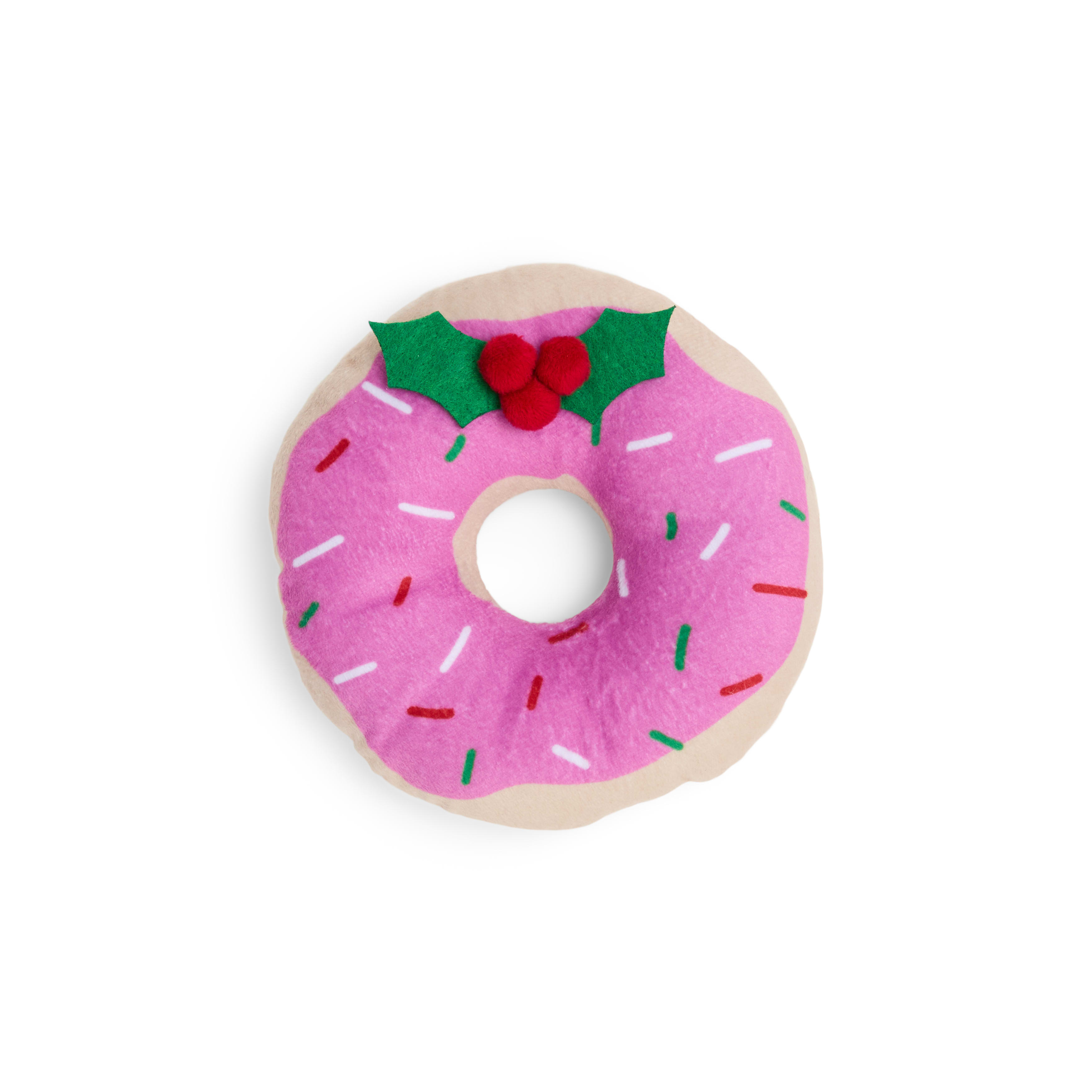 Merry Makings Plush Donut Dog Toy, Small, Pack of 4