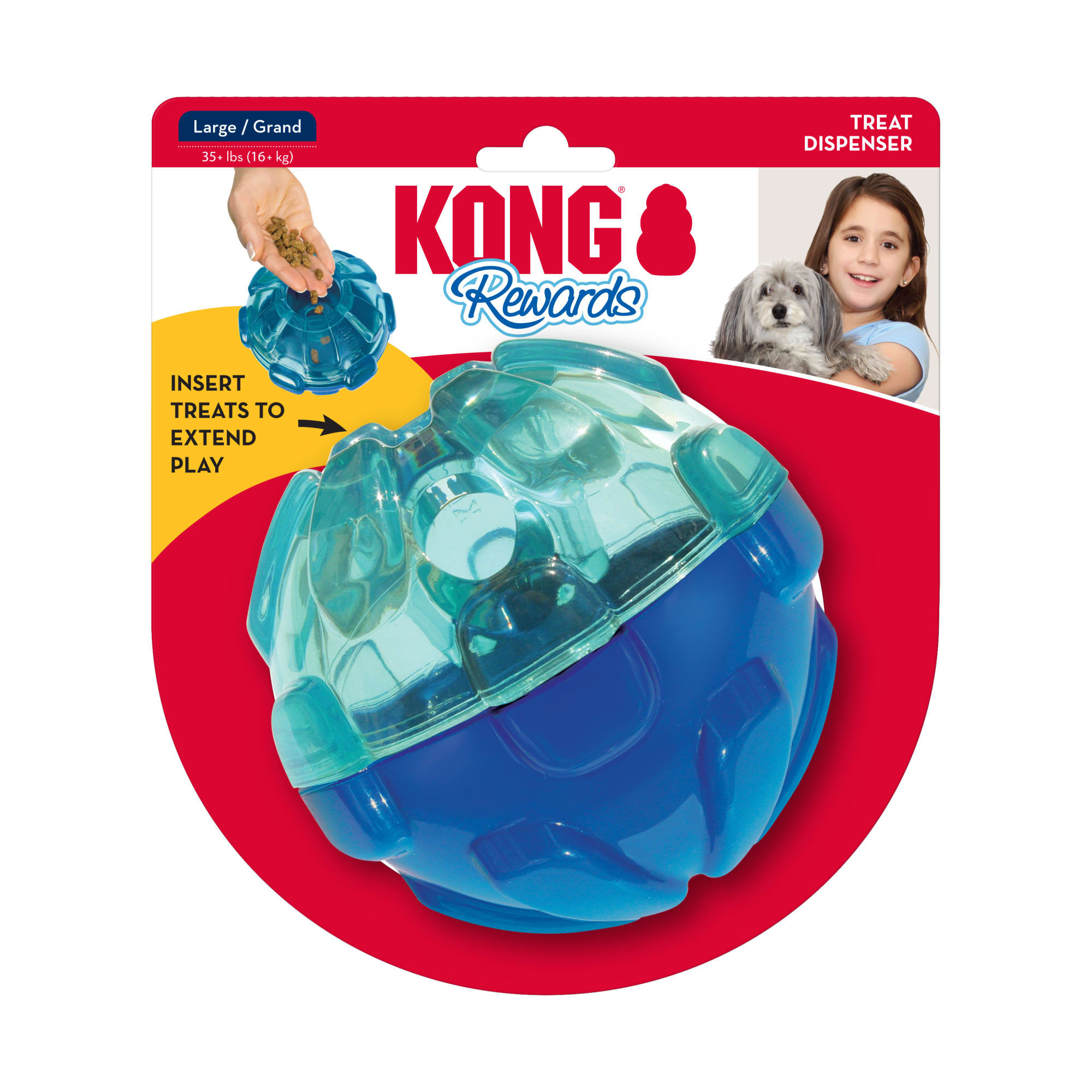 KONG Rewards Ball Dog Toy, X-Small