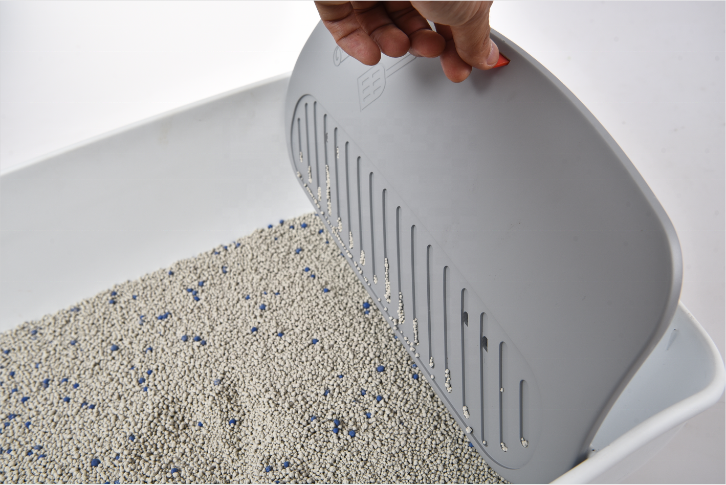 Removable Cleaning Handle Storage Space Large Litter Pan Cat Toilet Litter Box