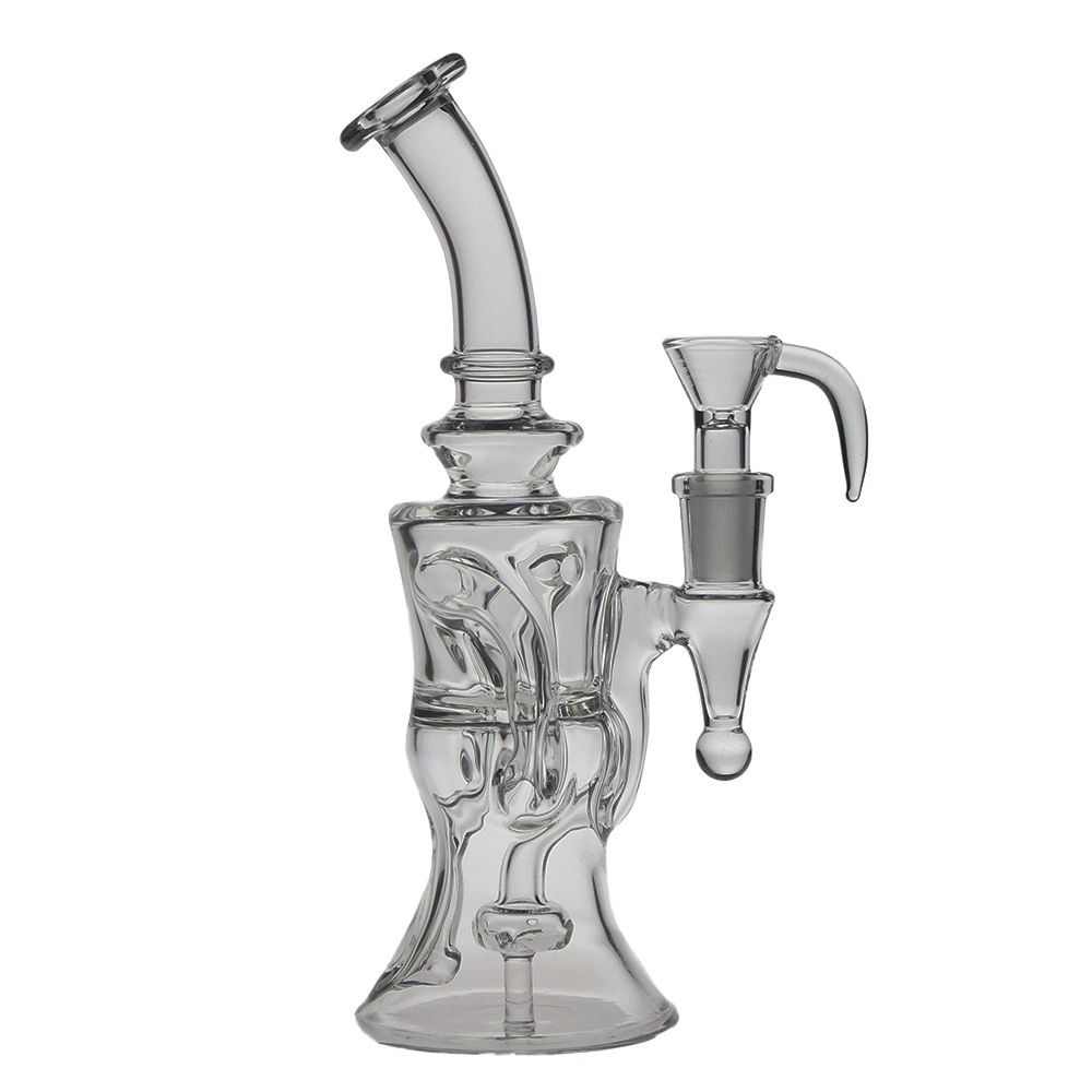 SAMLGlass GIL Klein Bong Hookahs Diffusion Recycler Water Pipe joint Size 14.4mm PG3060 Clear (FC-GIL Klein)