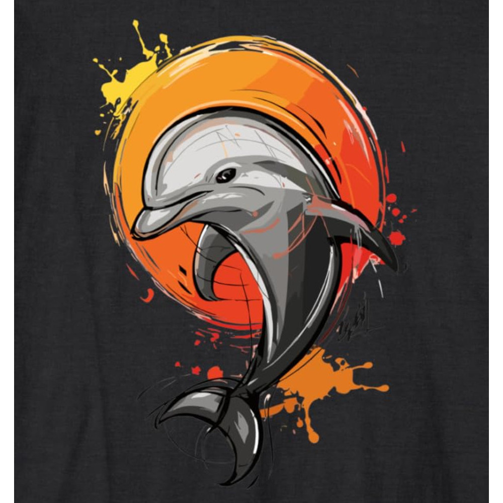 Long Sleeve Shirts cute for Men sweatshirt Sea Dolphins Life Celebrate Oceanic Joy Long Sleeve Tee Streetwear Casual tops clothes Cute and fashionable