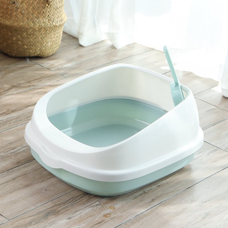 Cat Clean Up Products Plastic Large Space Cat Toilet Box Cat Litter Box Sandbox