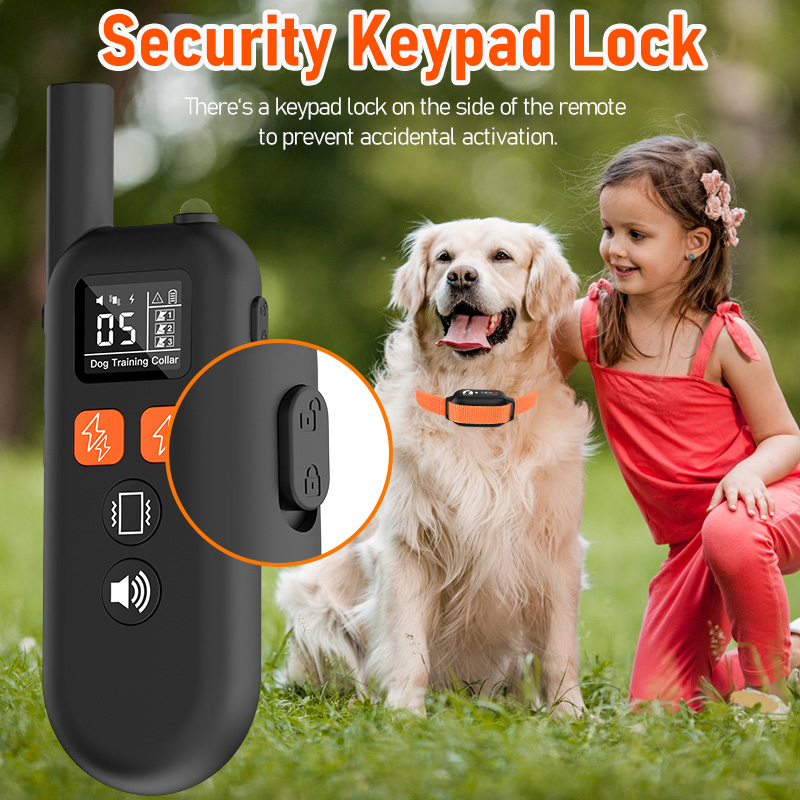 2024 New Pet Products Adjustable Dog Collar Electric Rechargeable Shock Private Label Dog Training Collar With Remote