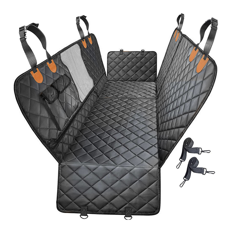 4-in-1 Dog Puppy Hammock Scratchproof Pet Car Seat Cover with Mesh Window for Cars Trucks SUVs