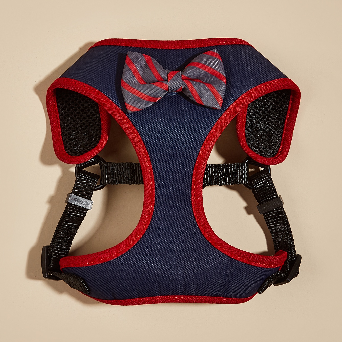 MIDEPET Pet Product Top Sellers Supplier Fashion Designer Adjustable Outdoor Plain Dog Harness Cute Bow Decoration Pet Harnesses