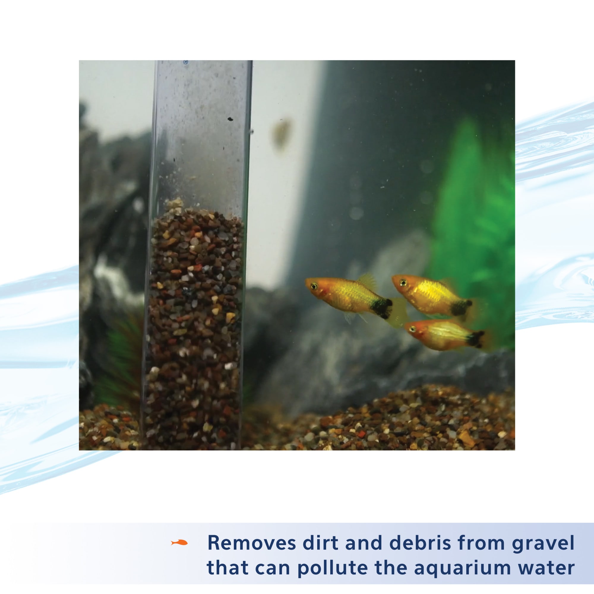 Aqueon Siphon Vacuum Aquarium Gravel Cleaner, Mini, 5"