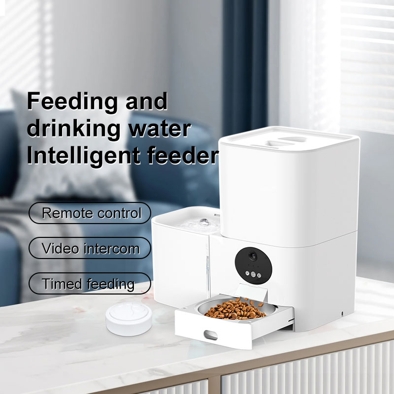 Smart WiFi Pet Feeder 2-in-1 Electric Automatic Small Animal Bowl for Dogs and Cats Water Dispenser and Food Feeder