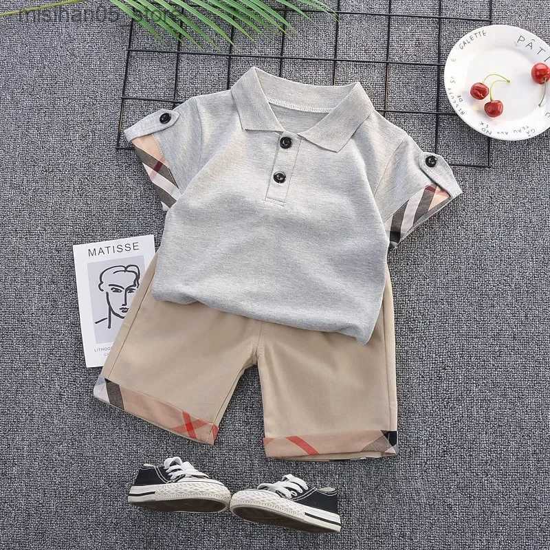 Clothing Sets DIIMUU baby boy clothing set T-shirt+shorts childrens girl summer wearing T-shirt+pants Q240425