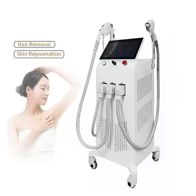 Professional 3-in-1 IPL & Diode Laser & nd yag picolaser machine for hair removal acne treatment tattoo removal