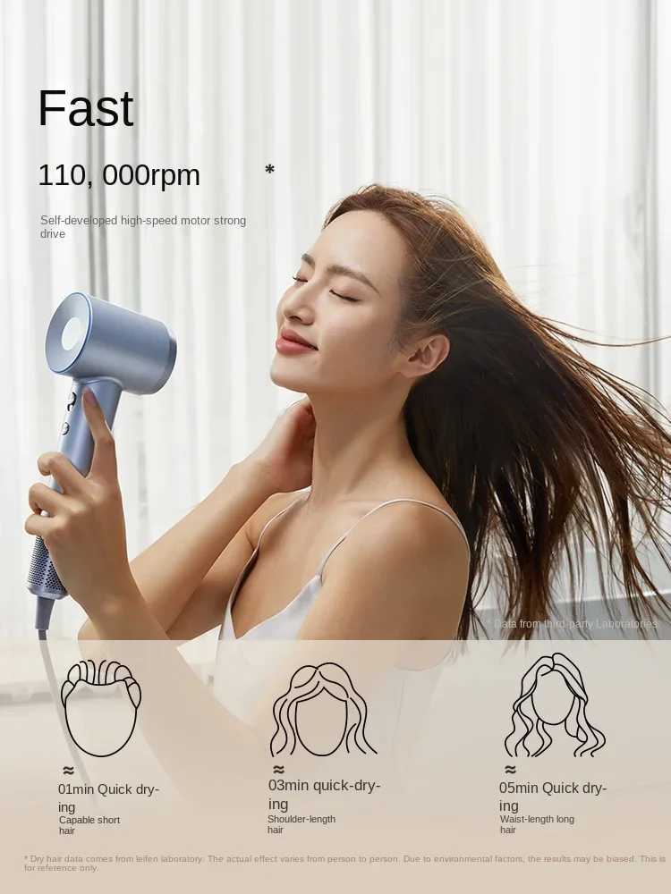 High speed hair dryer household fast drying low-noise negative ion hair care Lefen LF03 hair dryer W241125