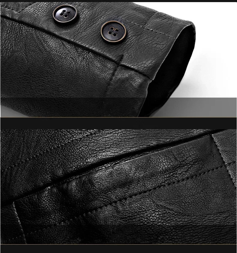 Men Leather Jacket Winter Classical Motorcycle Business Soft Jackets Thick Moto Coats Casaco Masculino Plus Size 4XL 241112