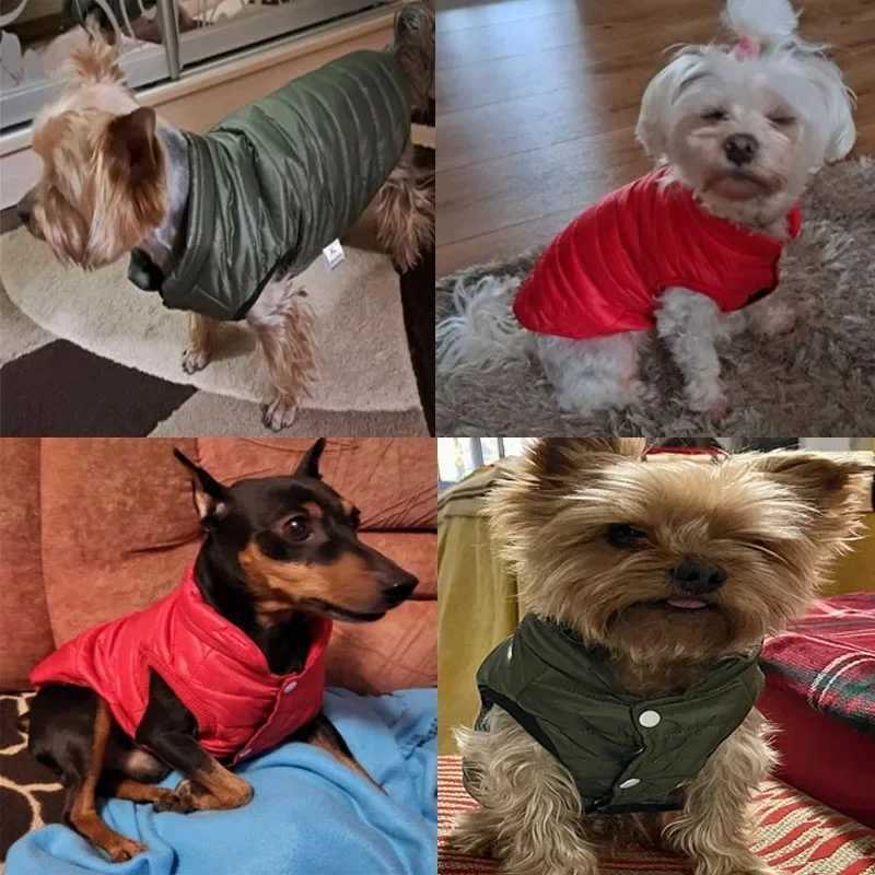 Small Dogs Clothes Winter Warm Pet Vest Puppy Coat for Chihuahua French Bulldog Outfit Yorkies Jacket Dog Accessories Ropa PerroXJ241125