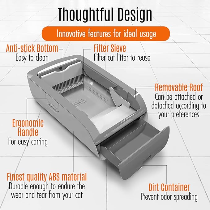 Automatic Basin With Intelligent Self-Cleaning Functionality Cat Litter Boxx
