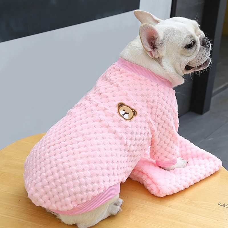 Pet Autumn and Winter Fleece Clothes Dog Cat Warm Coat Small Dogs Clothing Chihuahua CostumesXJ241125