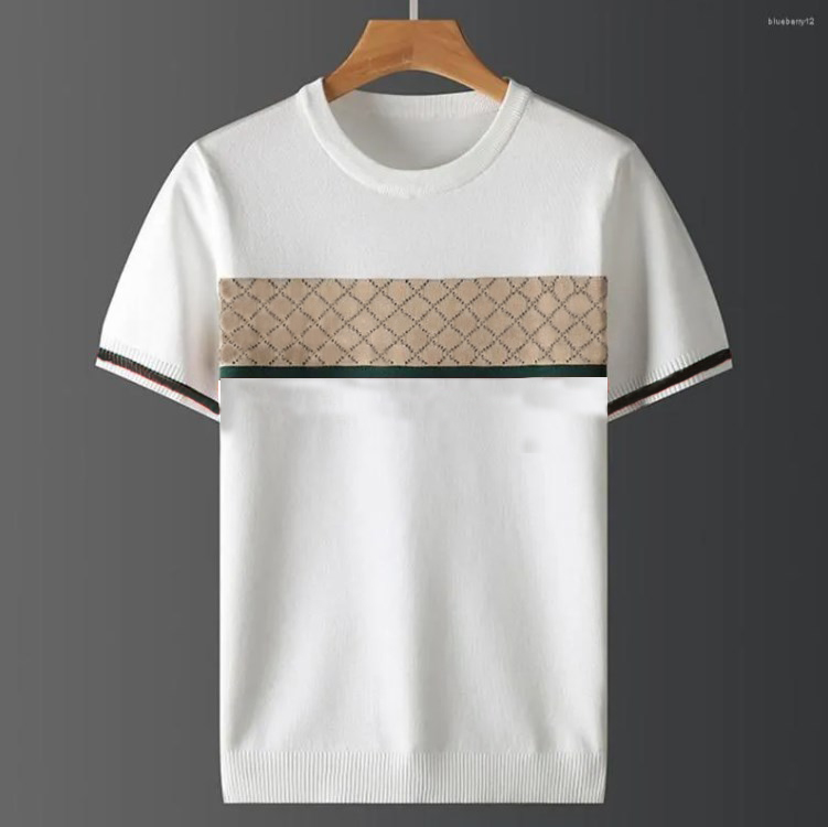 mens t shirts 2025 plus size autumn half sleeve sweater short shirt embroidery casual line top largeоguccitshirtеgucciаf59y