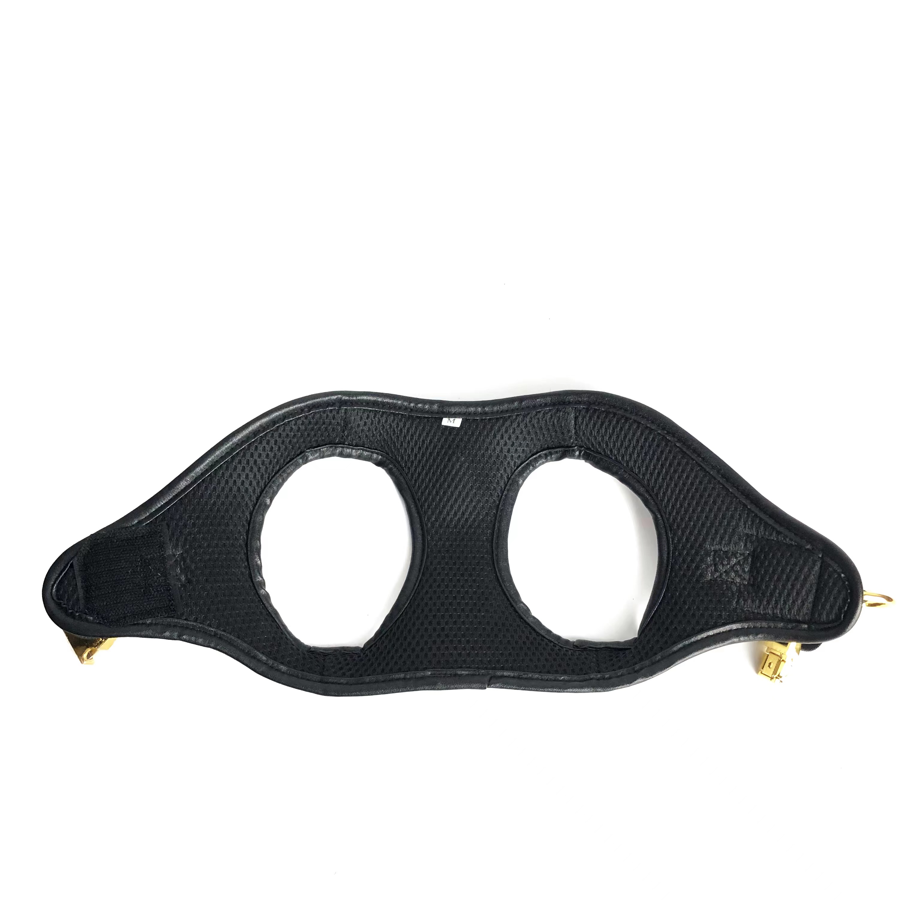 Set Designer Leashes Adjustable PU Leather Step in Dog Harness with Classic Letter Pattern for Small and Medium Dogs French Bulldog Brown L s df2