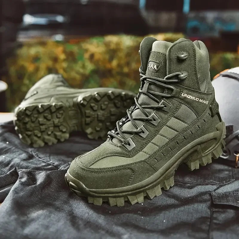 39-47 Men Boots Outdoor Combat Boots Tactical Boats High Top Desert Boots Army Men Tactical Durable Training Shoes Sports Unisex 241125