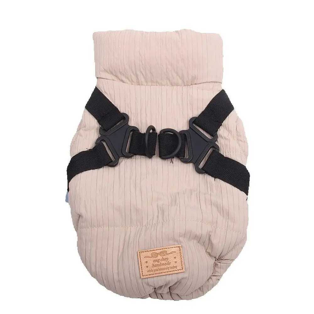 New Dog Cat Warm Coat Jacket with Harness Design Pet Puppy Winter Clothing ApparelXJ241125