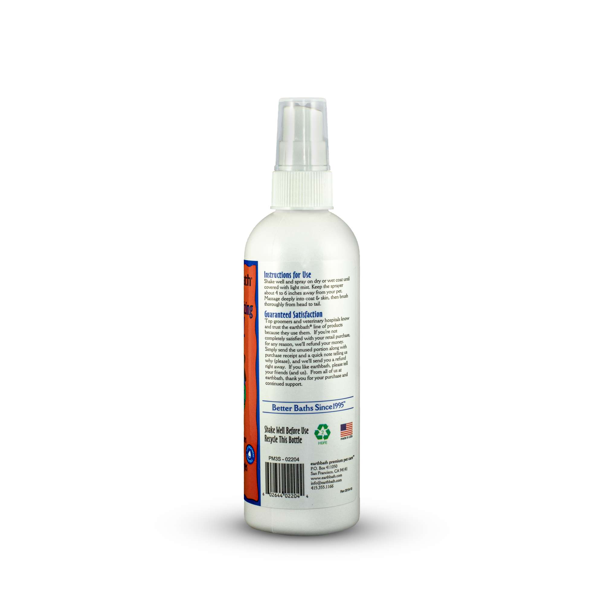 Earthbath Mango Tango 3-in-1 Deodorizing Spritz for Pets, 8 fl. oz.