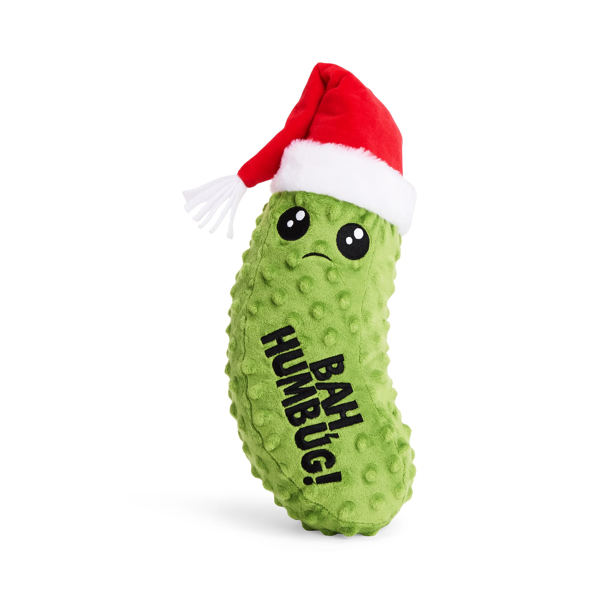 Merry Makings Plush Humbug Pickle Dog Toy, Large