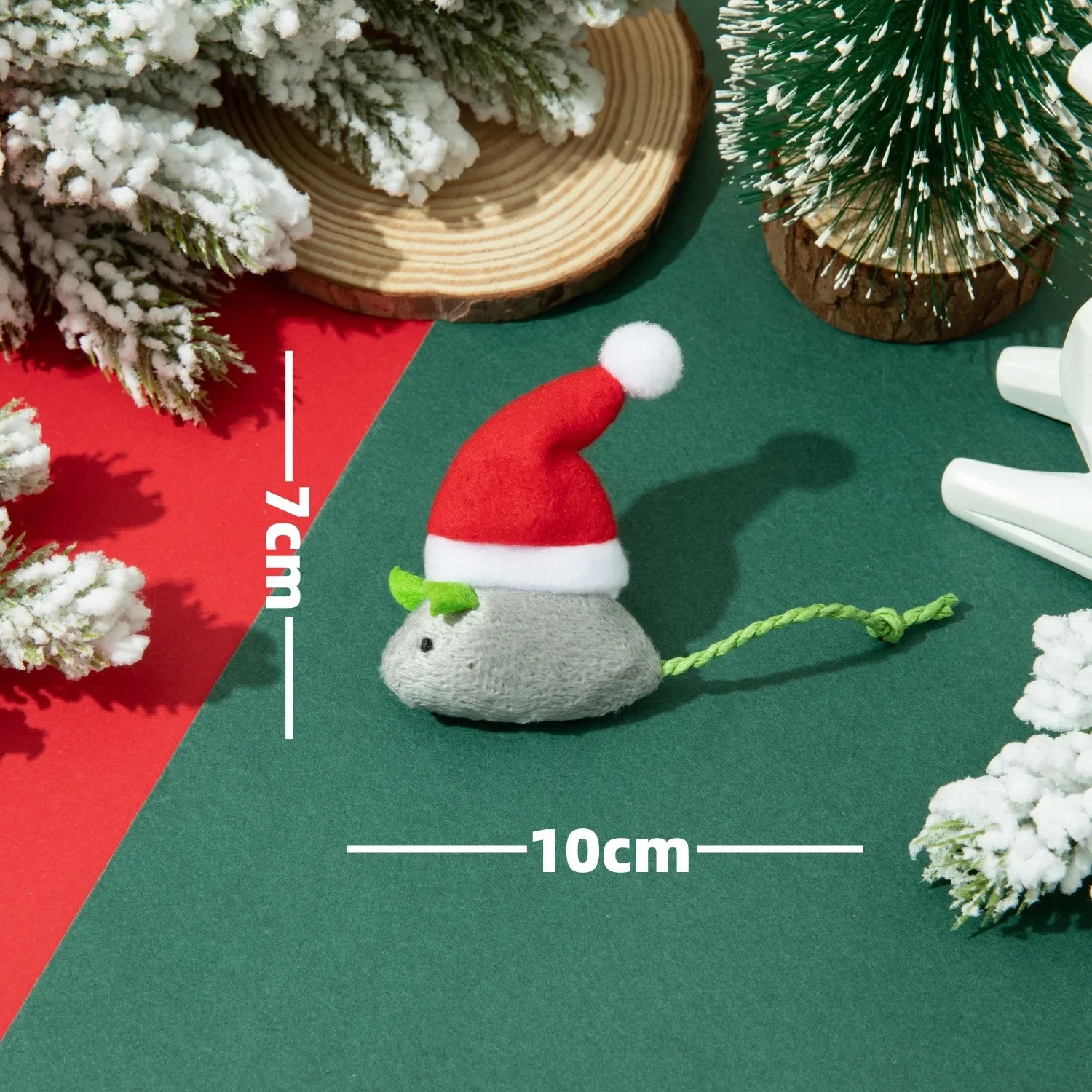 Christmas Pet Supplies Cat Mint Small Mice with Cat Grass Cats To Relieve Boredom Interactive Fun Playing with Pet Toys 241125