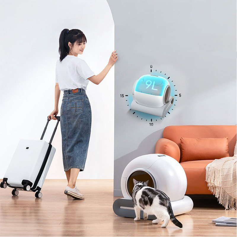 2023 Hot Automatic Cat Litter Box Smart App Control Self Cleaning Litter Boxes Cat Sandbox Electronic Pet Toilet Cat Supplies