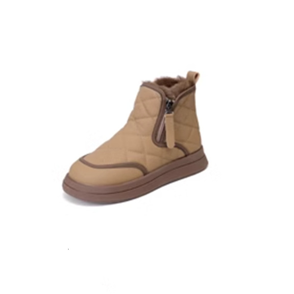 designer boot Soft soled thick fashion snow boots for women 2024 new winter season with plush and thick warm leather cotton shoes, Northeast anti slip