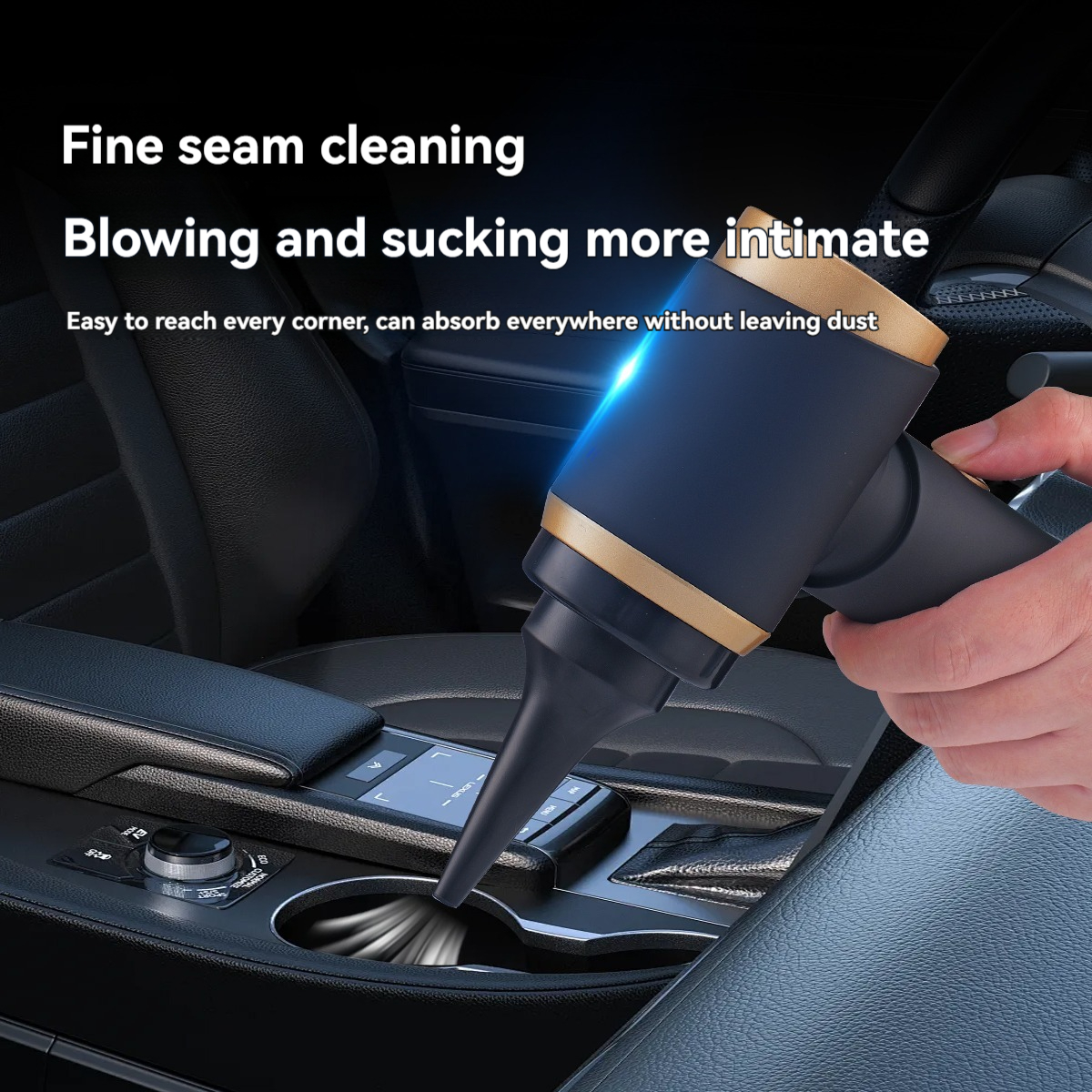 Car Vacuum Cleaner with High Suction Power - Portable Auto Cleaning Tool