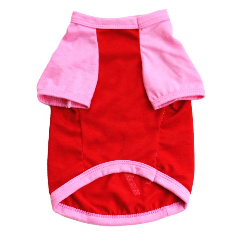Cute Polyester Dog Summer Vest with Print Small Pet Clothes Featuring Lettering "YOU RESCUED MY HEART" for Spring Season