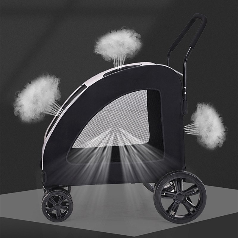 Newest Design 4 Wheel Pet Trolleys Dog Stroller Dog Trolley for Large Dogs