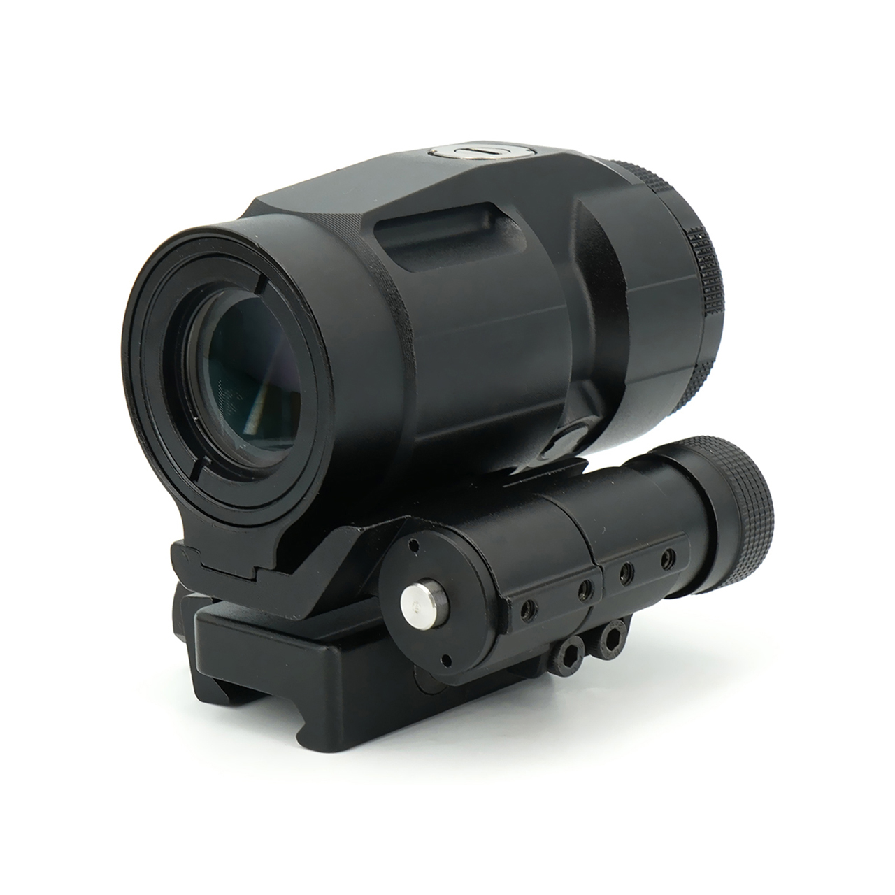 Airsoft JULIET3 3X MAGNIFIER Sight Push Button Mount with Spacers For Air Arms Rifle Fit for Picatinny Weaver Rail