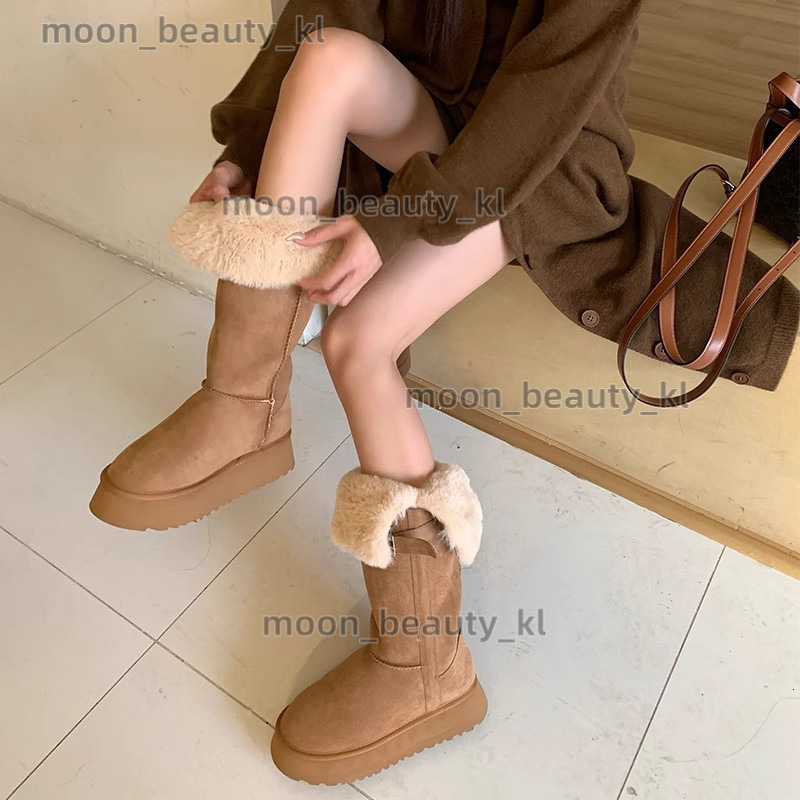 designer boot Ready to ship in seconds~Northeast velvet 2024 winter double wearing snow boots for women, thick soled and slimming, knee length boots, 