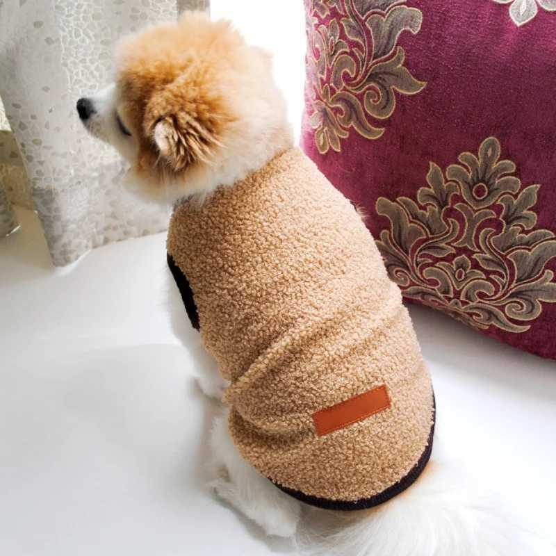 Pet Clothes Autumn Winter Warm Fleece Puppy Sweater Outfit Small Dogs Cats Chihuahua French Bulldog Jacket Vest Coat Costumes XJ241125