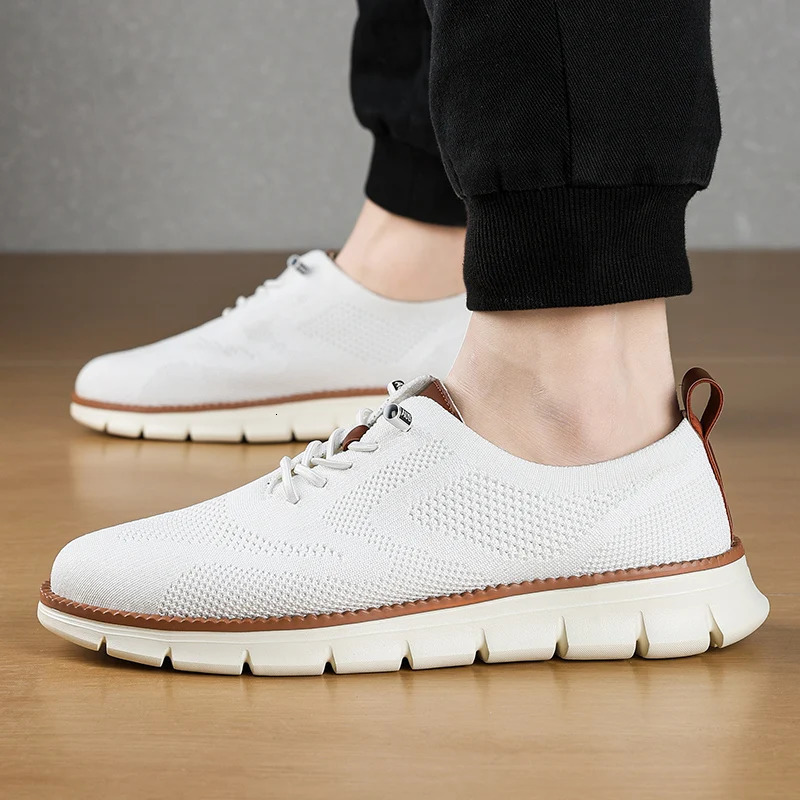 Men Casual Sports Shoes Anti Slip Wear-Resistant Breathable Cushioning Color Blocking Versatile Casual Sports Shoes 241125
