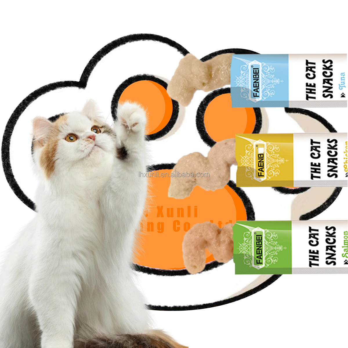 Cat strips cat snacks nutrition and weight gain for young adults dried fish licking sauce canned cat delicious wet food