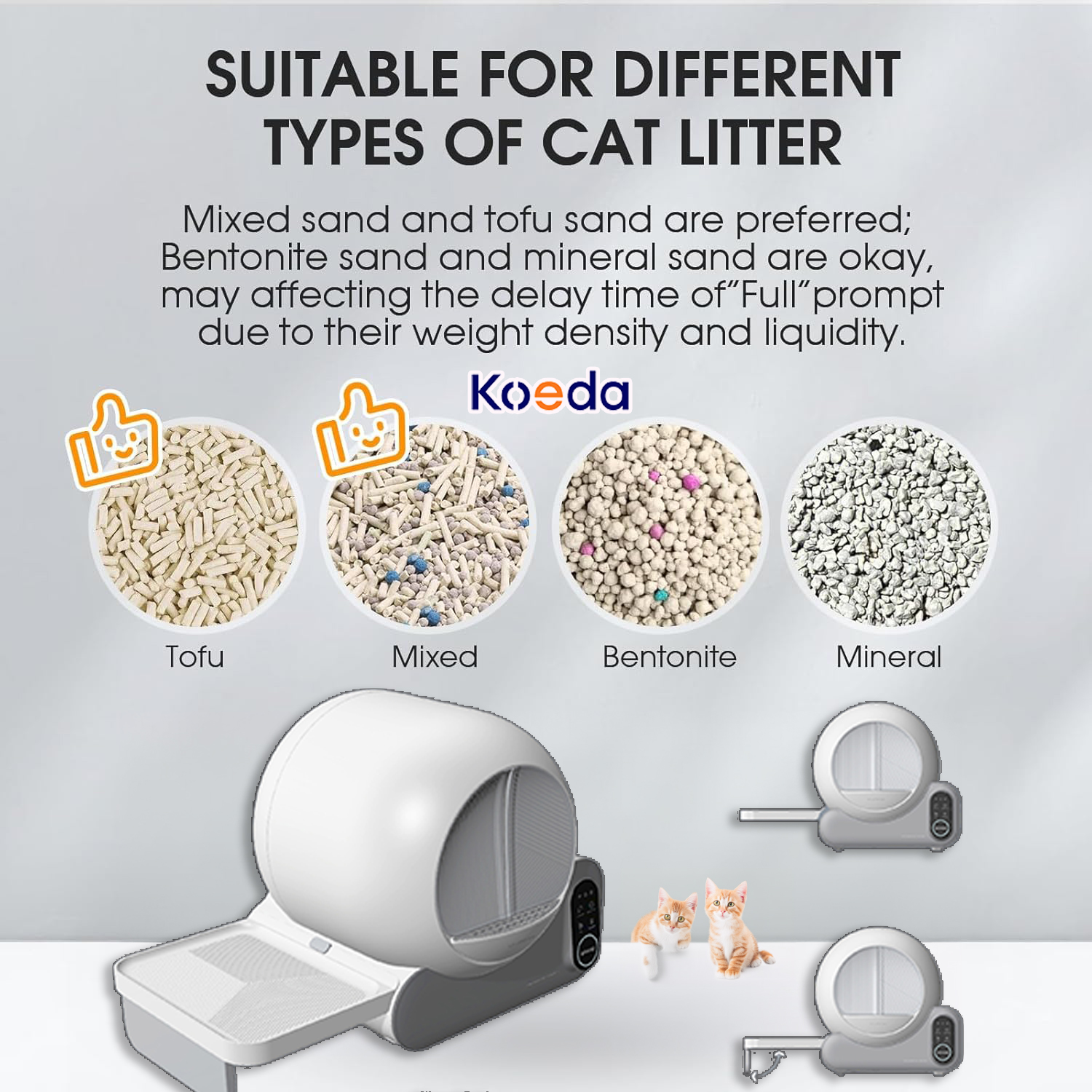 APP Control Intelligent Smart Self Cleaning Litter Box For Cats Odor Remove Semi-Automatic Cat Litter Box 70l Ultra Space