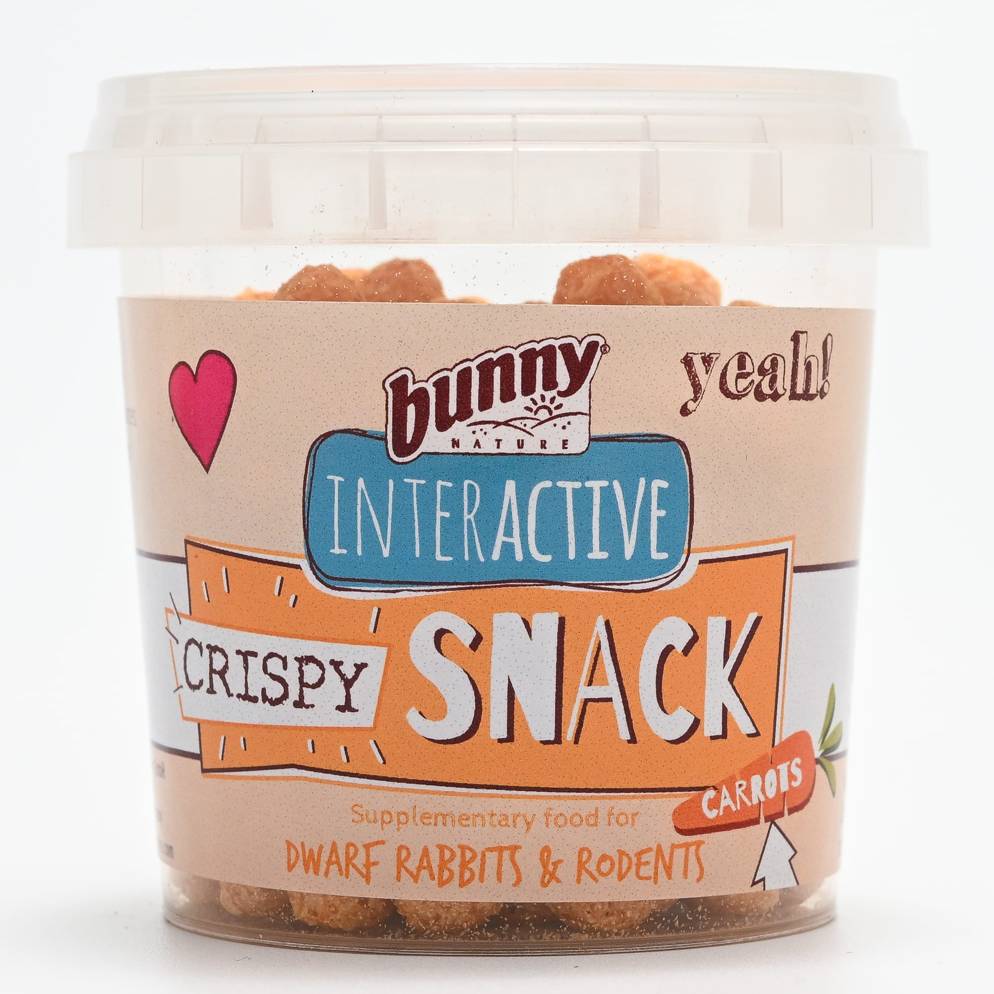 Bunny Nature Crispy Snack Craker Carrots Supplementary Dry Rabbit & Rodent Food, 25 Grams