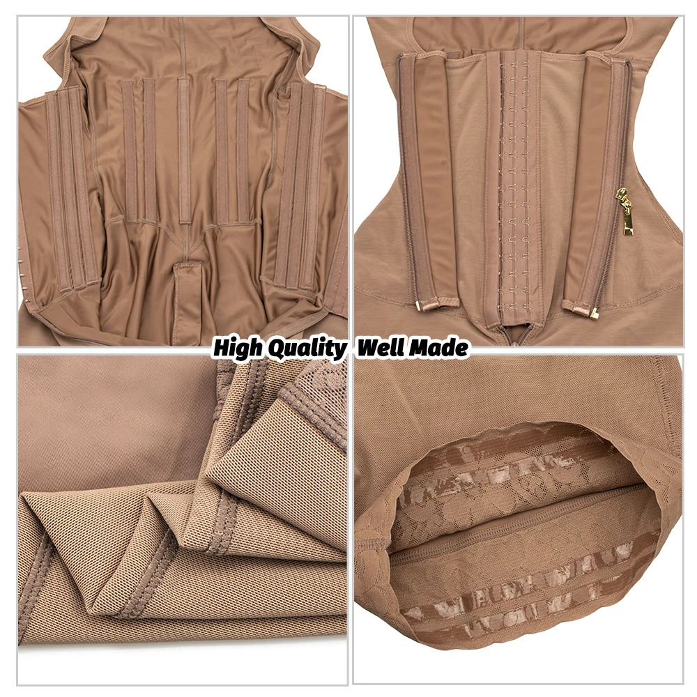 High Compression Girdle Shaper Colombian Fas Shapewear Postpartum Belly flat Sheath Waist Trainer Belts Woman Extreme Corset 241112